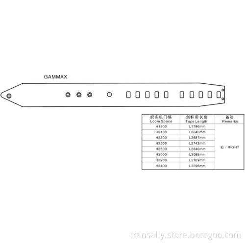 Rapier loom spare parts,weaving loom spare parts,0672013